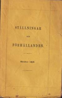 Ställningar och förhållanden. Oktober 1856.