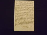 Autograph Slave Document relating to the Sale of Liquor to a Slave