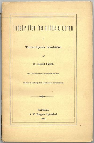 Indskrifter fra middelalderen i Throndhjems…