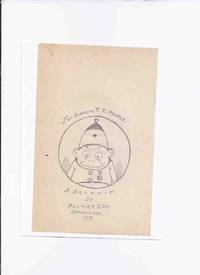 A BROWNIE ---by Palmer Cox ( Original Art )( Brome Lake Quebec 1917 )( Artwork )