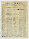 [AMERICANA] [NEWSPAPER] SPIRIT OF THE VALLEY. ROCKINGHAM COUNTY. ONE ISSUE