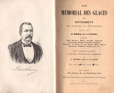 Le Mémorial des Glaces et Entremets de Cuisine et…