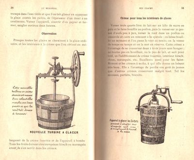Le Mémorial des Glaces et Entremets de Cuisine et Pàtisserie. Faisant Suite au Mémorial de la Patisserie. Renfermant 3.000 Recettes, Glaces, Boissons, Entremets, Petit-Fours, Gaufres, Confitures, Gaufrettes, Conserve de Fruits, de Jus, Purées, Pains d’épices, Biscuiterie, Confiserie, Timbales, etc., etc. 3e édition, 4e mille, revue et augmentée par P. Seurre, gendre de P. Lacam. (photo 2)