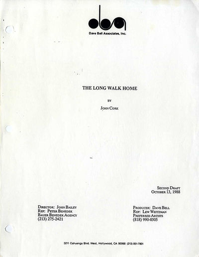 LONG WALK HOME, THE (1990) 2nd draft script dated Oct 13, 1988