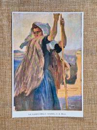 Antonio Rizzi La Campanella bozzetto pittorico fine Ottocento Stampa del 1933