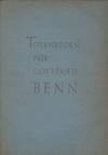 Totenreden für Gottfried Benn.