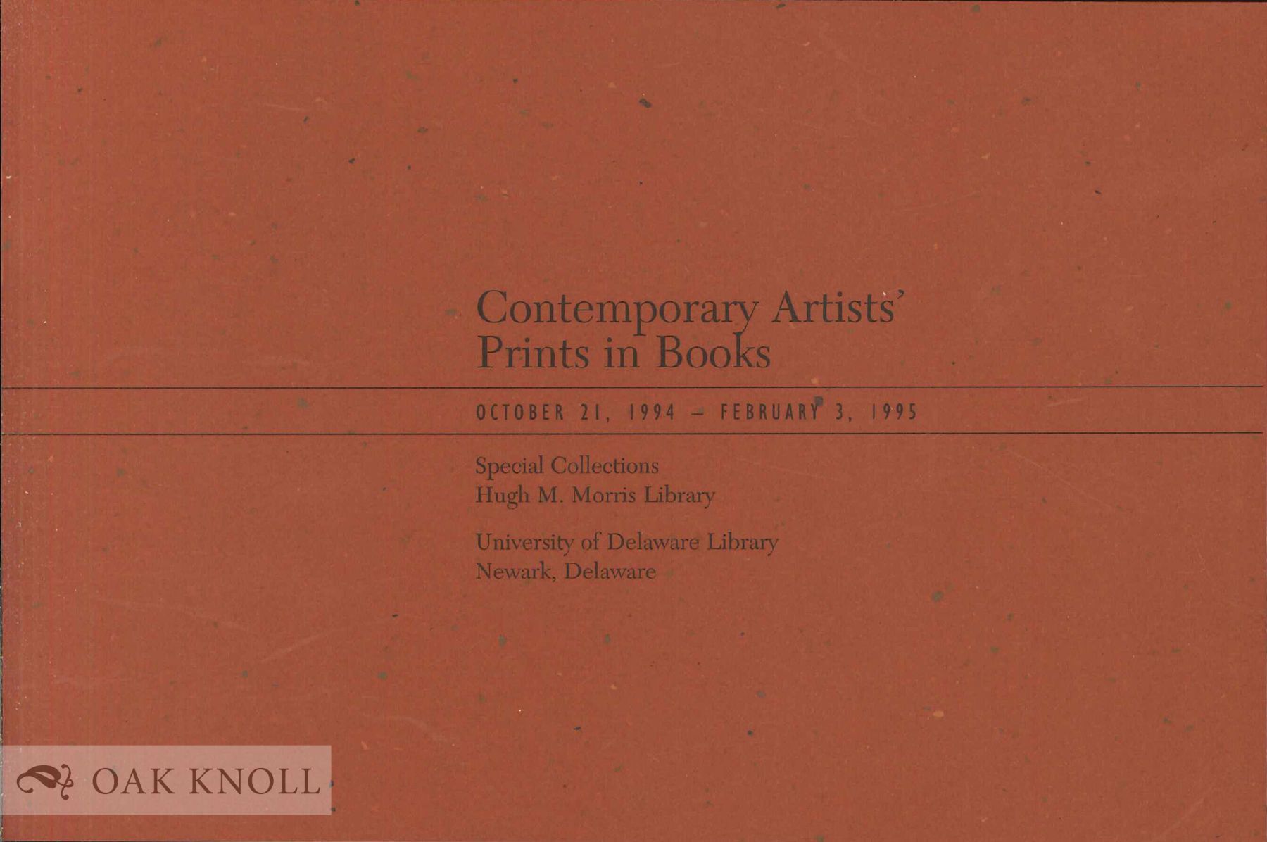 CONTEMPORARY ARTISTS' PRINTS IN BOOKS