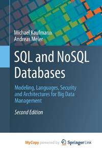 SQL and NoSQL Databases : Modeling, Languages, Security and Architectures for Big Data Management