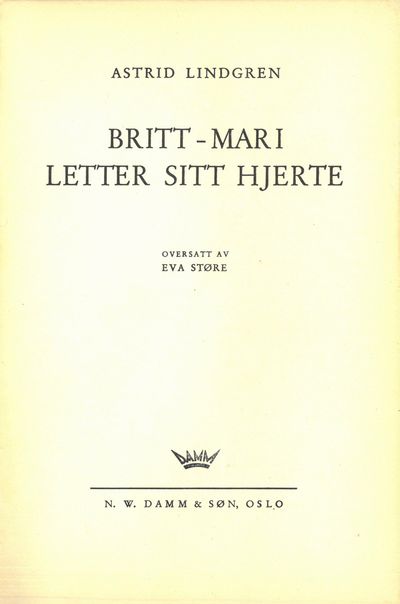 Britt-Mari letter sitt hjerte. Oversatt av Eva…