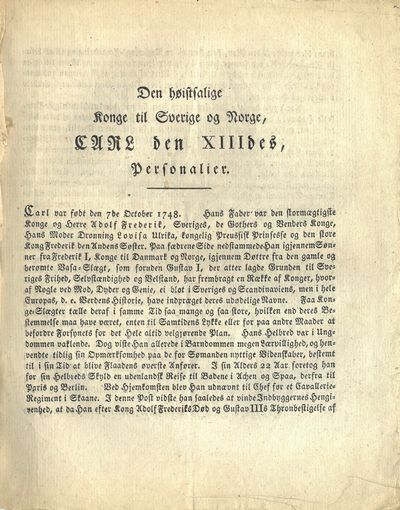 Seks trykksaker utgitt i forbindelse med Carl XIII’s død (photo 2)