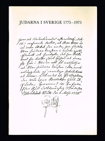 Judarna i Sverige 1775-1975. Kungl. Bibliotekets…