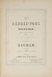Les Rendez-Vous Bourgeois, Opéra comique en un acte, Paroles de Mr. Hoffmann... Partition Piano...