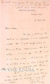 A.L.s from A.S. Murray (1841-1904) concerning an antique gem he had been asked to date, and...
