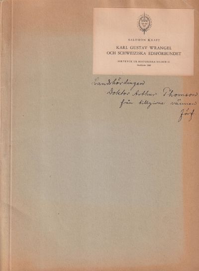 Karl Gustav Wrangel och schweiziska edsförbundet…
