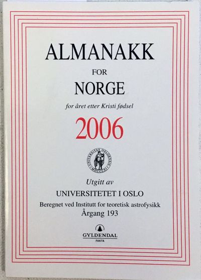 For året etter Kristi Fødsel 2006. Beregnet ved…
