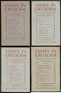 Oxford: Basil Blackwell, 1951. Volume 1, numbers 1-4. About fine. The first four issues of this infl...