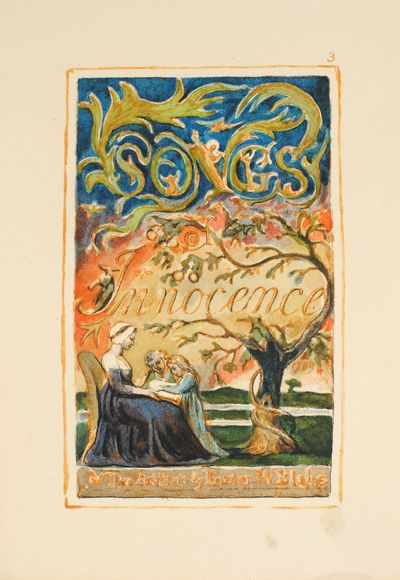 Songs of Innocence and of Experience, Plate 3: Title Page to the Songs of Innocence