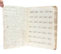 Manuscript notebook including a young woman's early penmanship practice and later reflections on...
