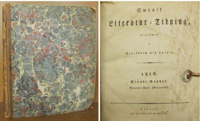 Swensk literatur-tidning, utgifwen i Stockholm…