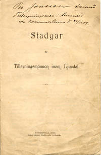 Stadgar för Tillsyningsmännen inom Ljusdal.