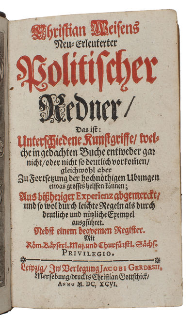Neu-Erleuterter Politischer Redner, Das ist Unterschiedene Kunstgriffe (...). (photo 2)