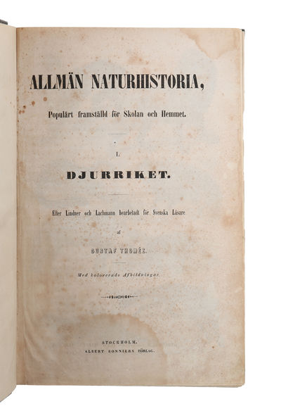 Allmän Naturhistoria, Populärt framställd för…